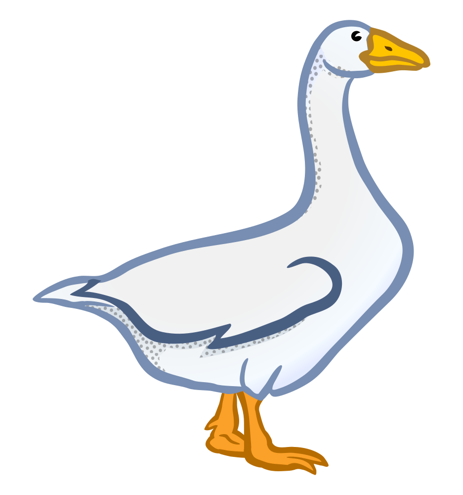 OnlineLabels Clip Art - goose - coloured